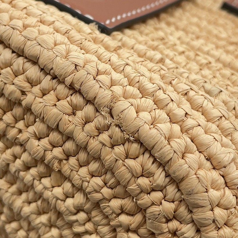 ロエベ ハンドバッグ エレファント バスケットバッグ スモール ラフィア レザー A546T37X01 LOEWE かごバッグ ゾウ