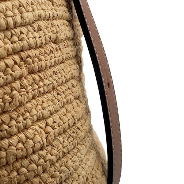 ロエベ ハンドバッグ エレファント バスケットバッグ スモール ラフィア レザー A546T37X01 LOEWE かごバッグ ゾウ