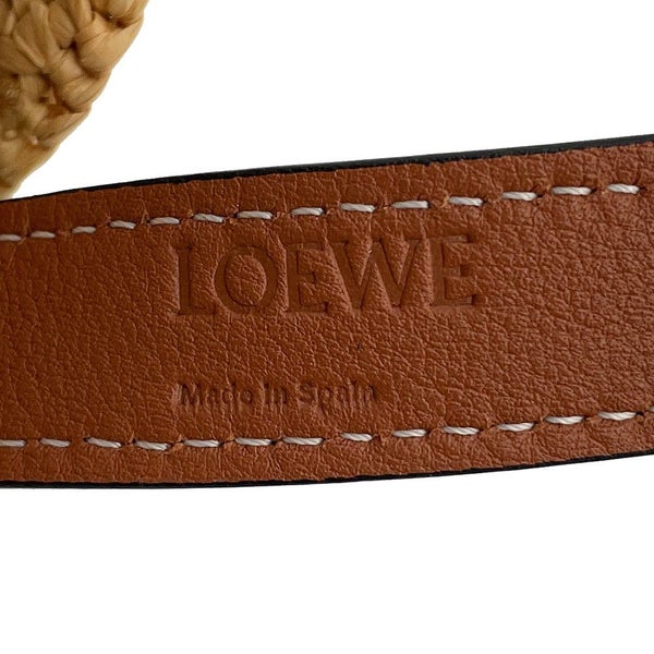 ロエベ ハンドバッグ エレファント バスケットバッグ スモール ラフィア レザー A546T37X01 LOEWE かごバッグ ゾウ