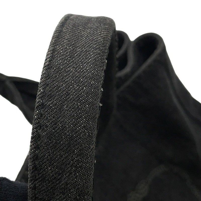 プラダ トートバッグ カナパ CANAPA デニム B2642B PRADA 2wayショルダーバッグ 黒