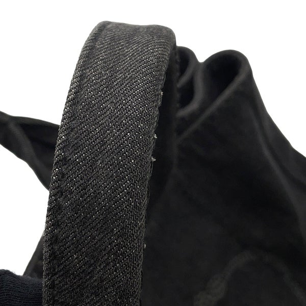 プラダ トートバッグ カナパ CANAPA デニム B2642B PRADA 2wayショルダーバッグ 黒