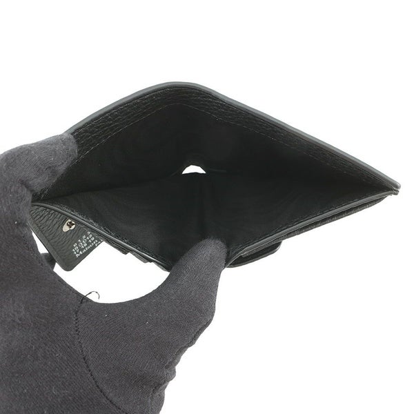 メゾンマルジェラ 二つ折り財布 4ステッチ ウォレット カーフレザー S56UI0140 Maison Margiela 黒