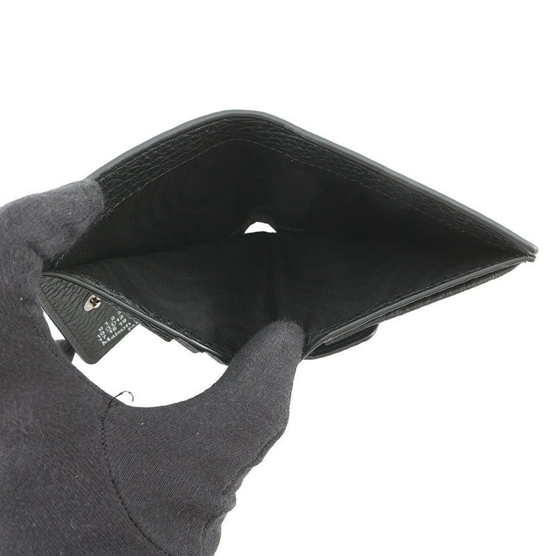 メゾンマルジェラ 二つ折り財布 4ステッチ ウォレット カーフレザー S56UI0140 Maison Margiela 黒