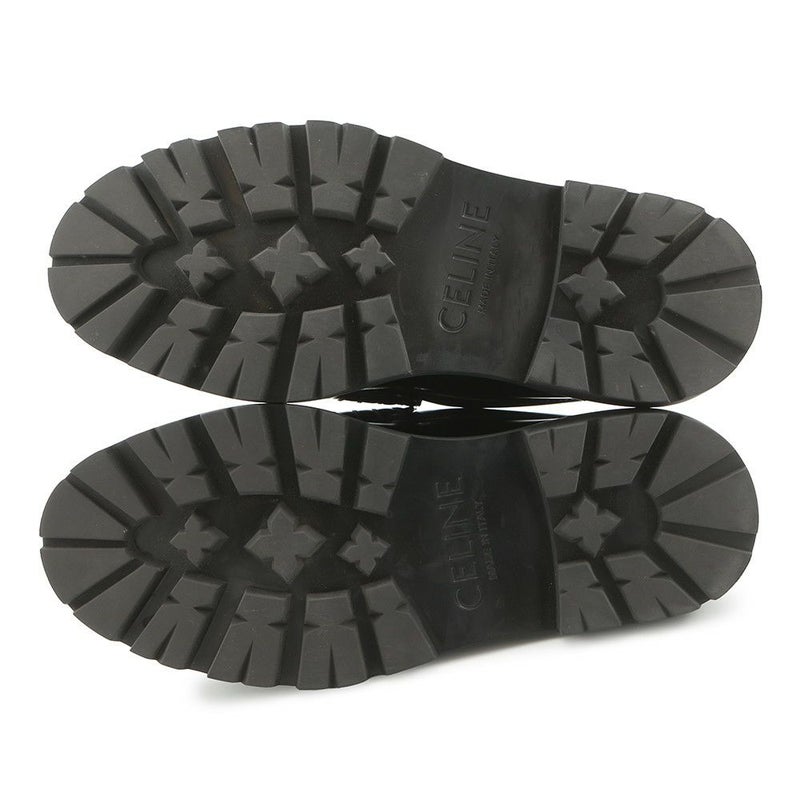 セリーヌ ローファー トリオンフチェーン マーガレット レディースサイズ37 レザー 344893602C CELINE 靴 黒