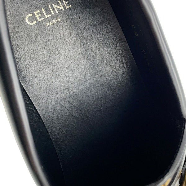 セリーヌ ローファー トリオンフチェーン マーガレット レディースサイズ37 レザー 344893602C CELINE 靴 黒