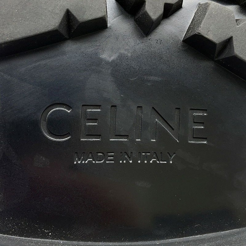 セリーヌ ローファー トリオンフチェーン マーガレット レディースサイズ37 レザー 344893602C CELINE 靴 黒