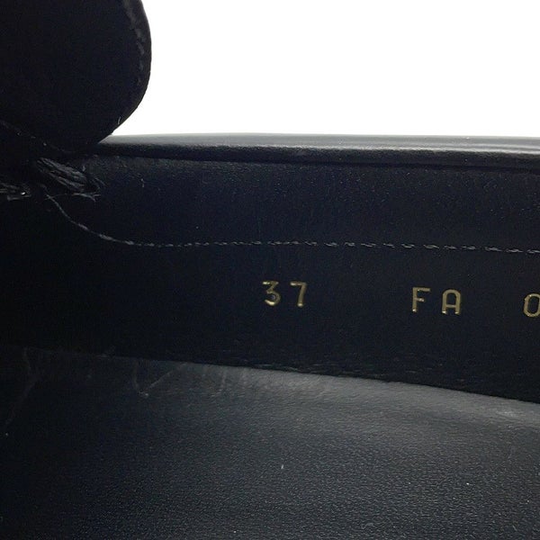 セリーヌ ローファー トリオンフチェーン マーガレット レディースサイズ37 レザー 344893602C CELINE 靴 黒