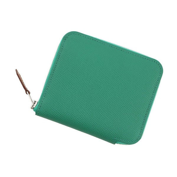 エルメス コインケース アザップコンパクト シルクイン ヴェールヴェルティゴ/シルバー金具 エプソン B刻印 財布