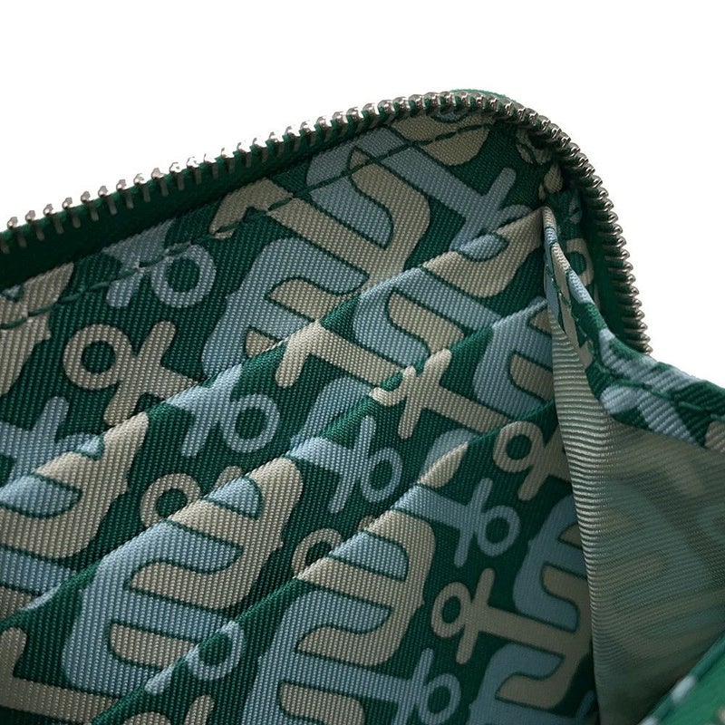 エルメス コインケース アザップコンパクト シルクイン ヴェールヴェルティゴ/シルバー金具 エプソン B刻印 財布