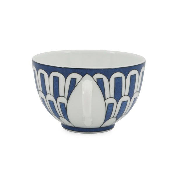 エルメス ティーカップ&ソーサーセット ブルー ダイユール Bleus d'Ailleurs 2客セット 200ml HERMES 食器 ぺア 白