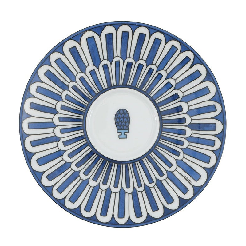 エルメス ティーカップ&ソーサーセット ブルー ダイユール Bleus d'Ailleurs 2客セット 200ml HERMES 食器 ぺア 白