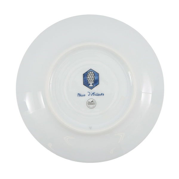 エルメス ティーカップ&ソーサーセット ブルー ダイユール Bleus d'Ailleurs 2客セット 200ml HERMES 食器 ぺア 白