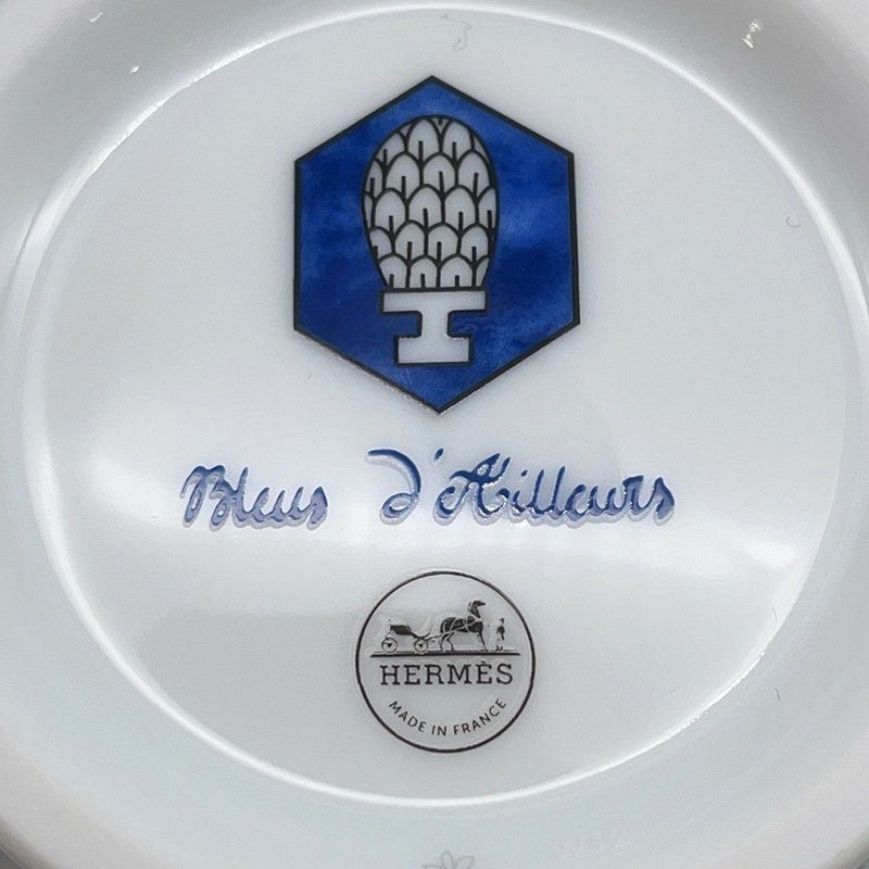 エルメス シュガーポット ブルー ダイユール 陶器 HERMES 砂糖ケース 食器