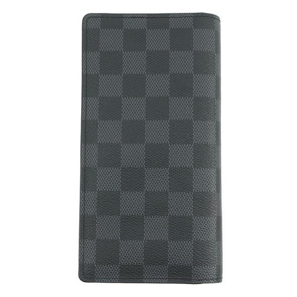 ルイヴィトン 長財布 ダミエ・グラフィット ポルトフォイユ・ブラザ N62665 LOUIS VUITTON ヴィトン 財布 メンズ 黒