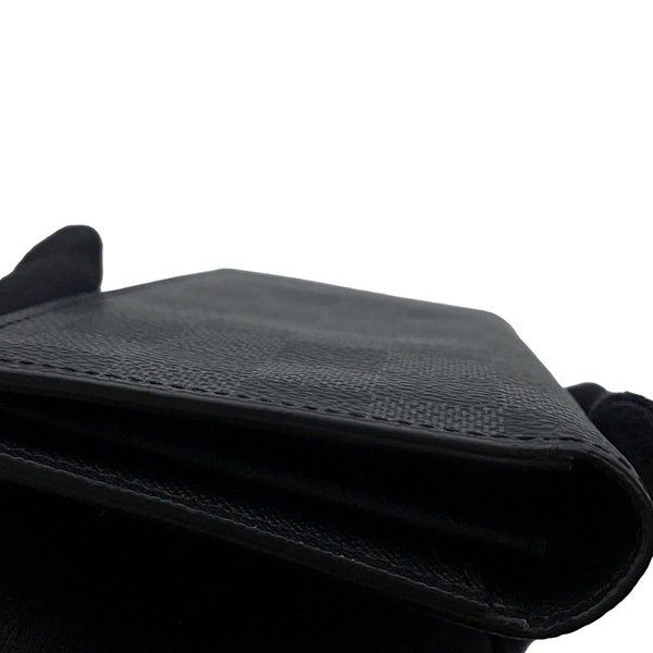 ルイヴィトン 長財布 ダミエ・グラフィット ポルトフォイユ・ブラザ N62665 LOUIS VUITTON ヴィトン 財布 メンズ 黒