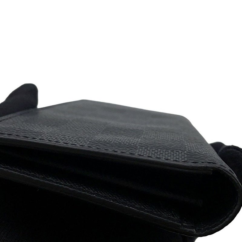 ルイヴィトン 長財布 ダミエ・グラフィット ポルトフォイユ・ブラザ N62665 LOUIS VUITTON ヴィトン 財布 メンズ 黒