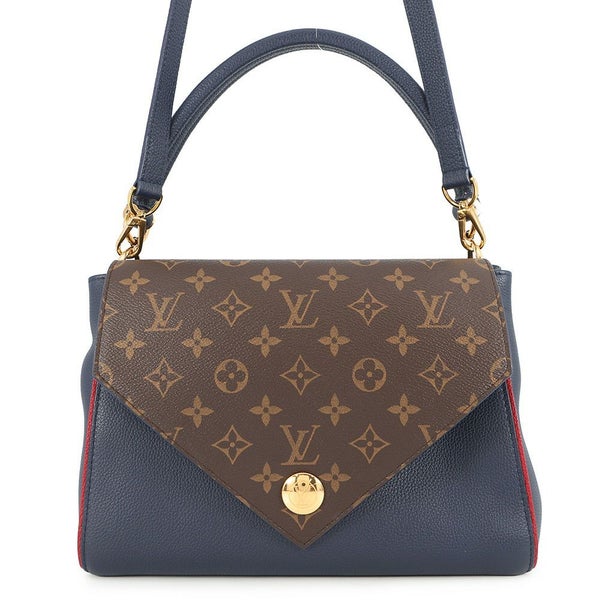 ルイヴィトン ハンドバッグ カーフレザー/モノグラム ドゥブルV M55022 LOUIS VUITTON ヴィトン バッグ 2way ショルダー