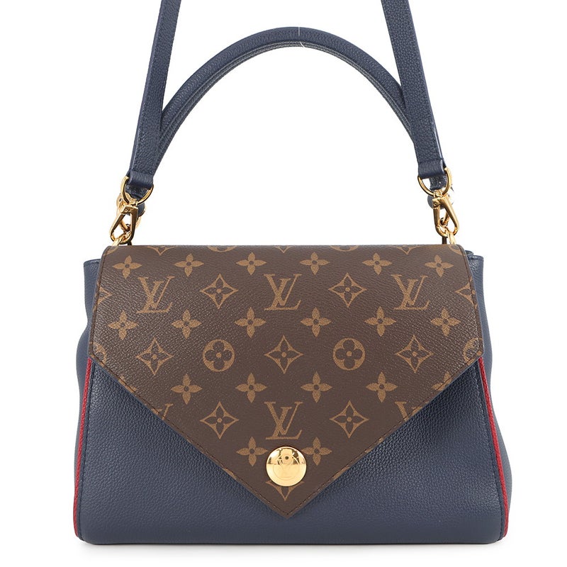 ルイヴィトン ハンドバッグ カーフレザー/モノグラム ドゥブルV M55022 LOUIS VUITTON ヴィトン バッグ 2way ショルダー