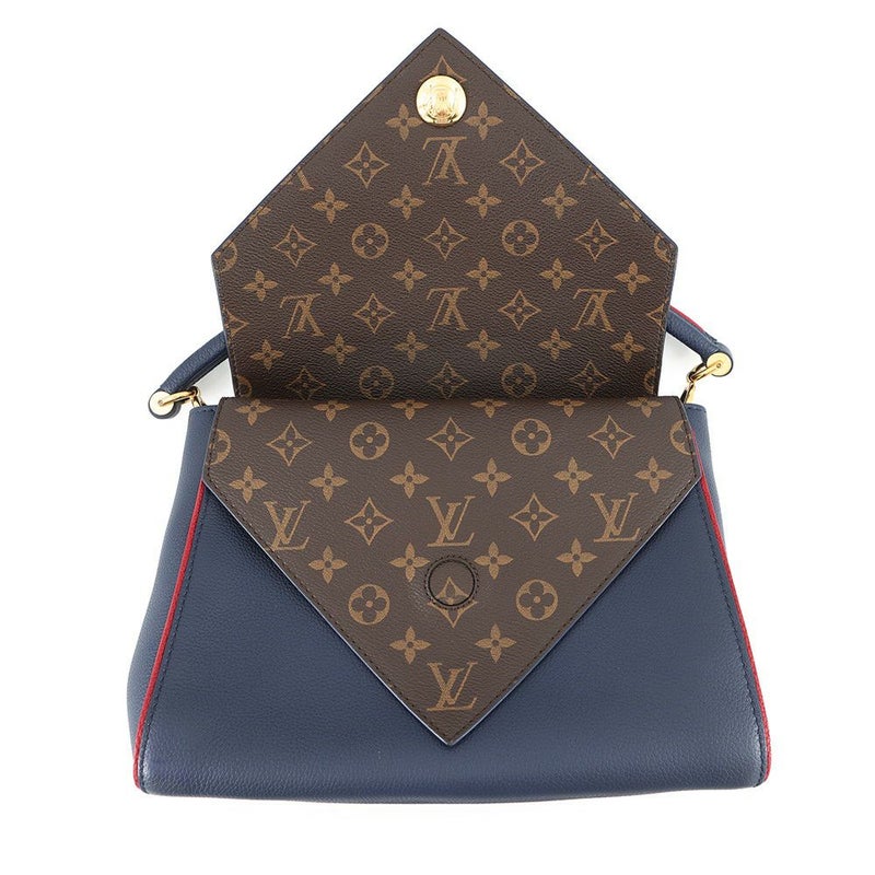 ルイヴィトン ハンドバッグ カーフレザー/モノグラム ドゥブルV M55022 LOUIS VUITTON ヴィトン バッグ 2way ショルダー