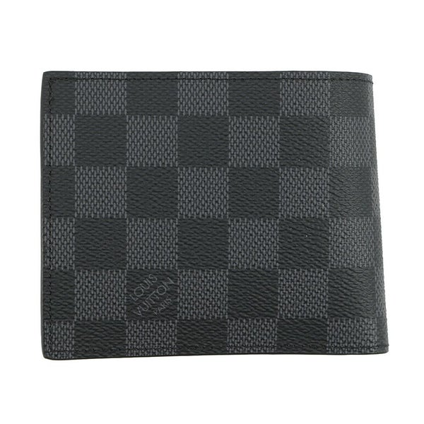ルイヴィトン 財布 ダミエグラフィット ポルトフォイユ・マルコ NM N63336 LOUIS VUITTON メンズ 黒 二つ折り財布
