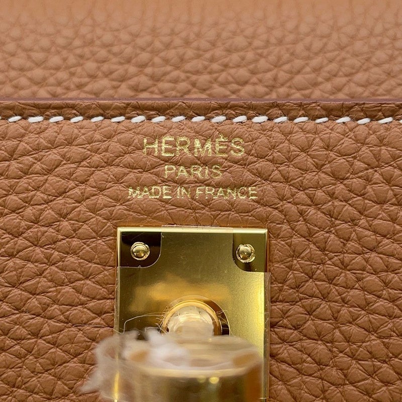 エルメス ハンドバッグ ケリー25 内縫い ゴールド/ゴールド金具 トゴ K刻印 ２wayショルダー