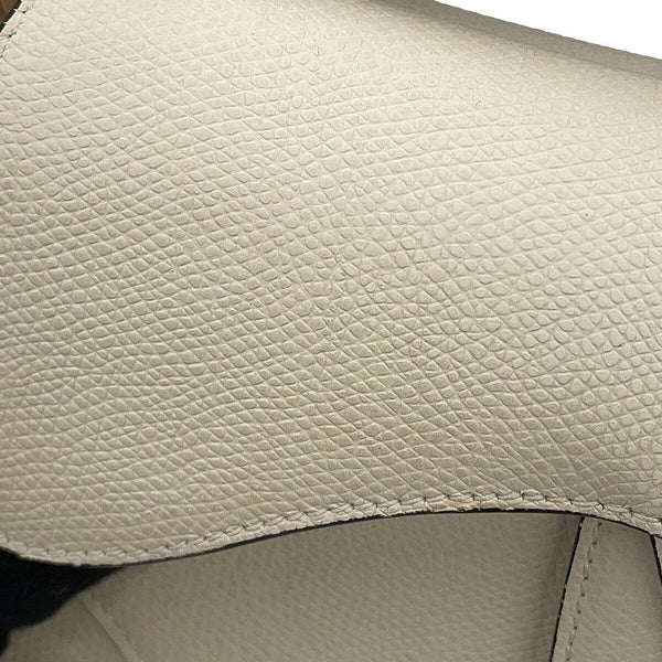 クリスチャン・ディオール ハンドバッグ サドルバッグ ミニ レザー M0447CWVG Christian Dior 白