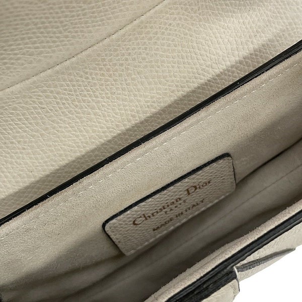 クリスチャン・ディオール ハンドバッグ サドルバッグ ミニ レザー M0447CWVG Christian Dior 白