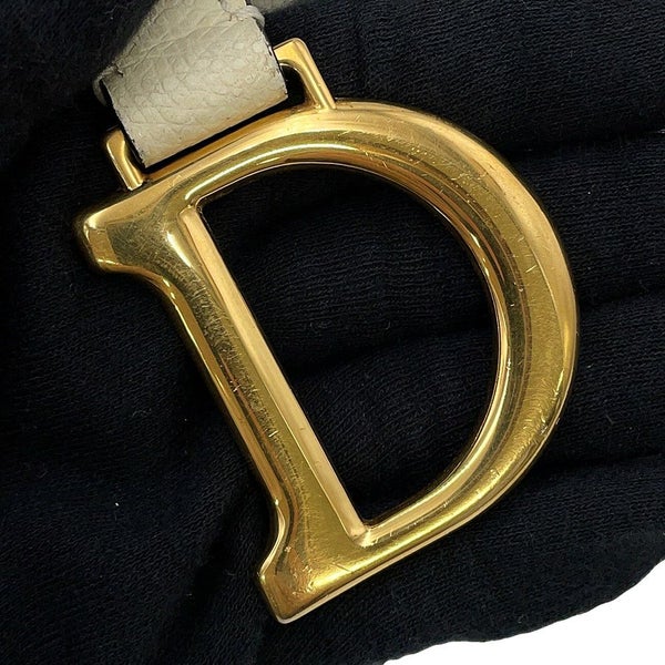 クリスチャン・ディオール ハンドバッグ サドルバッグ ミニ レザー M0447CWVG Christian Dior 白