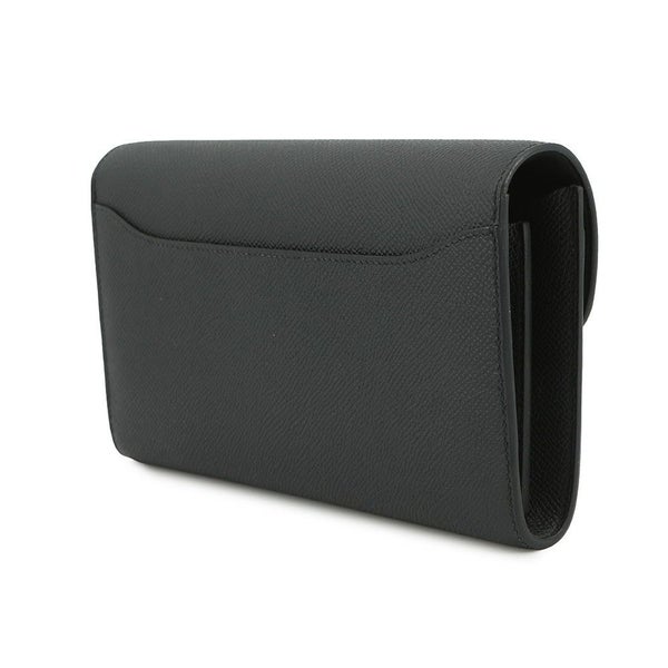 エルメス 長財布 コンスタンス トゥーゴー ロング ブラック/シルバー金具 エプソン W刻印 財布 黒