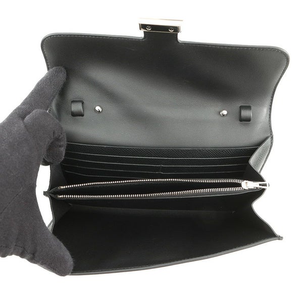 エルメス 長財布 コンスタンス トゥーゴー ロング ブラック/シルバー金具 エプソン W刻印 財布 黒
