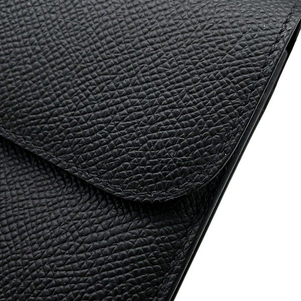 エルメス 長財布 コンスタンス トゥーゴー ロング ブラック/シルバー金具 エプソン W刻印 財布 黒