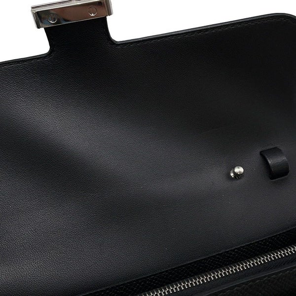 エルメス 長財布 コンスタンス トゥーゴー ロング ブラック/シルバー金具 エプソン W刻印 財布 黒