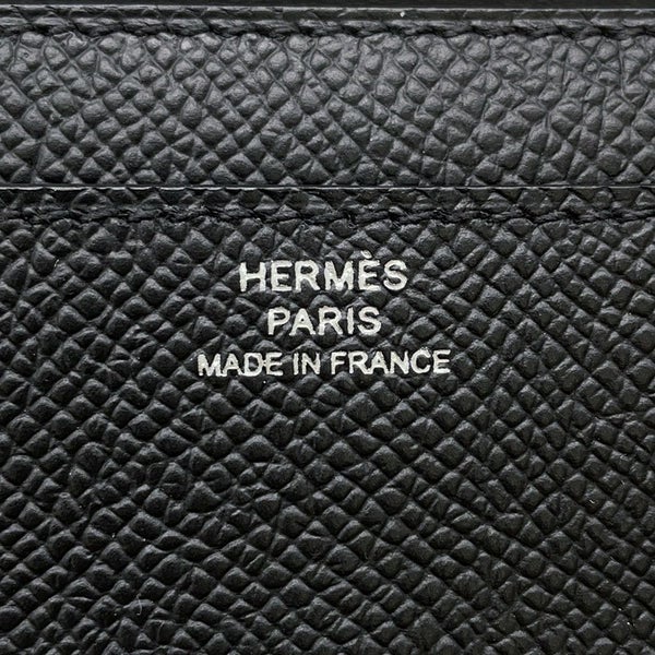 エルメス 長財布 コンスタンス トゥーゴー ロング ブラック/シルバー金具 エプソン W刻印 財布 黒