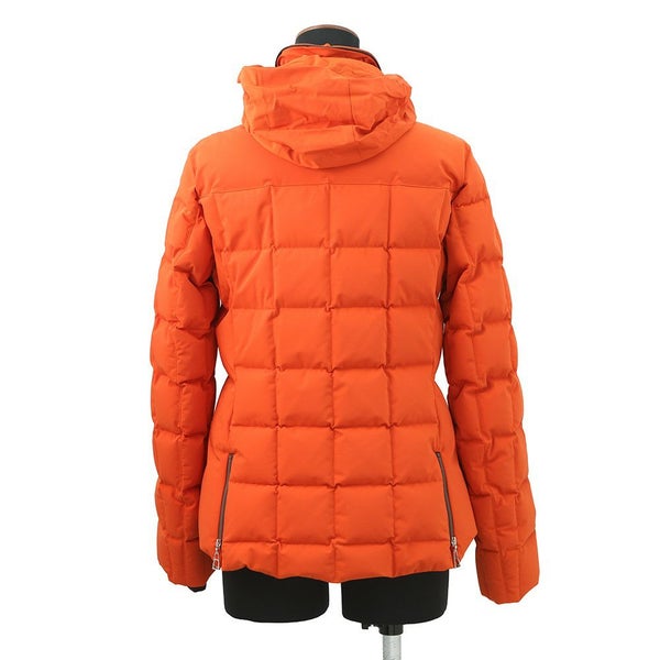 エルメス ダウンジャケット レザー セリエ ナイロン レディースサイズM HERMES アウター