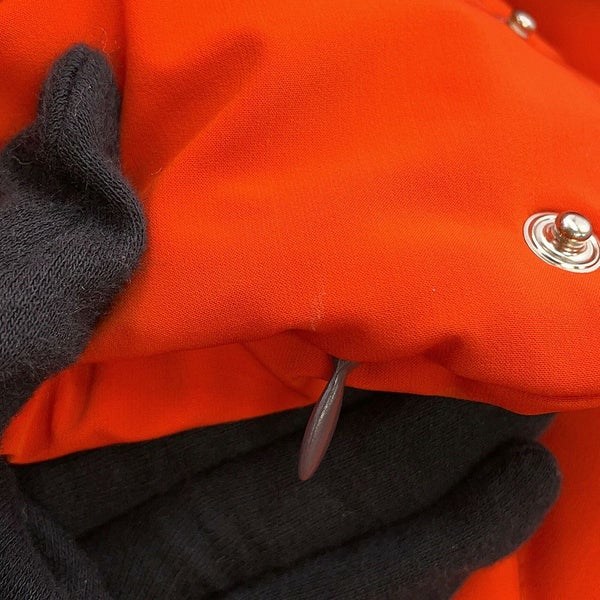 エルメス ダウンジャケット レザー セリエ ナイロン レディースサイズM HERMES アウター