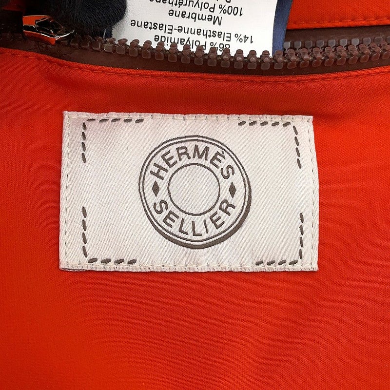 エルメス ダウンジャケット レザー セリエ ナイロン レディースサイズM HERMES アウター