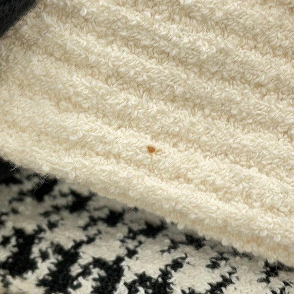 クリスチャン・ディオール ニット 千鳥格子 ツインセット アンサンブル レディースサイズ34 354W05AM324 トップス 白 黒