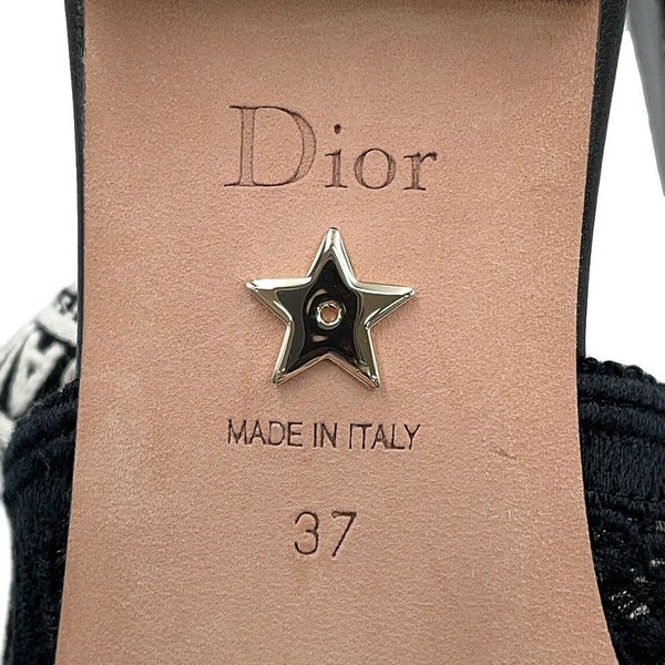 ディオール サンダル J'Adior スリングバックフラット レディースサイズ37 KDB745BMY Christian Dior 靴 黒