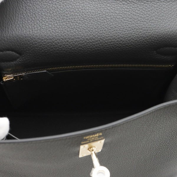 エルメス ハンドバッグ ケリー25 内縫いプロン/シャンパンゴールド金具 トゴ K刻印 ２wayショルダー