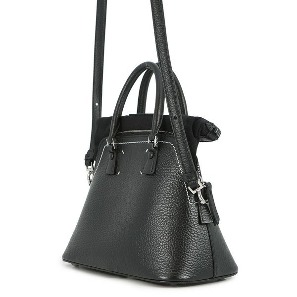 メゾンマルジェラ ハンドバッグ 5AC ミニ レザー キャンバス S56WG0082 Maison Margiela 2WAY 黒