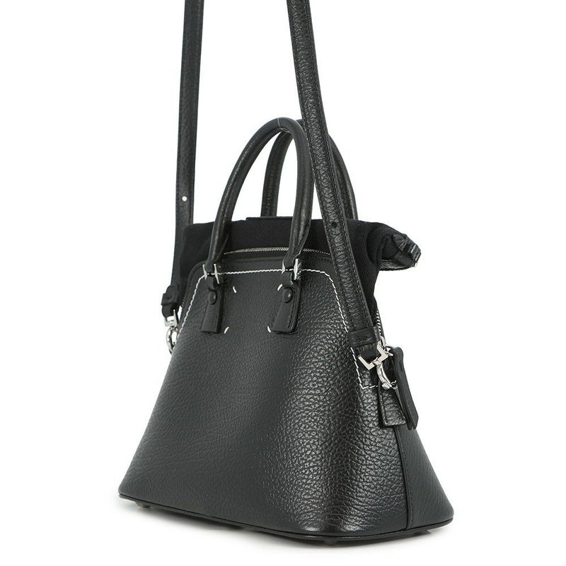 メゾンマルジェラ ハンドバッグ 5AC ミニ レザー キャンバス S56WG0082 Maison Margiela 2WAY 黒