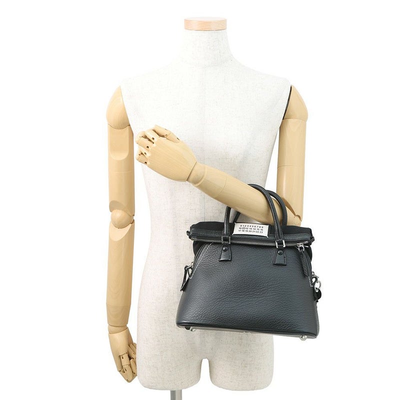 メゾンマルジェラ ハンドバッグ 5AC ミニ レザー キャンバス S56WG0082 Maison Margiela 2WAY 黒