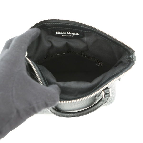 メゾンマルジェラ ハンドバッグ 5AC ミニ レザー キャンバス S56WG0082 Maison Margiela 2WAY 黒