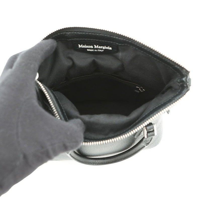 メゾンマルジェラ ハンドバッグ 5AC ミニ レザー キャンバス S56WG0082 Maison Margiela 2WAY 黒