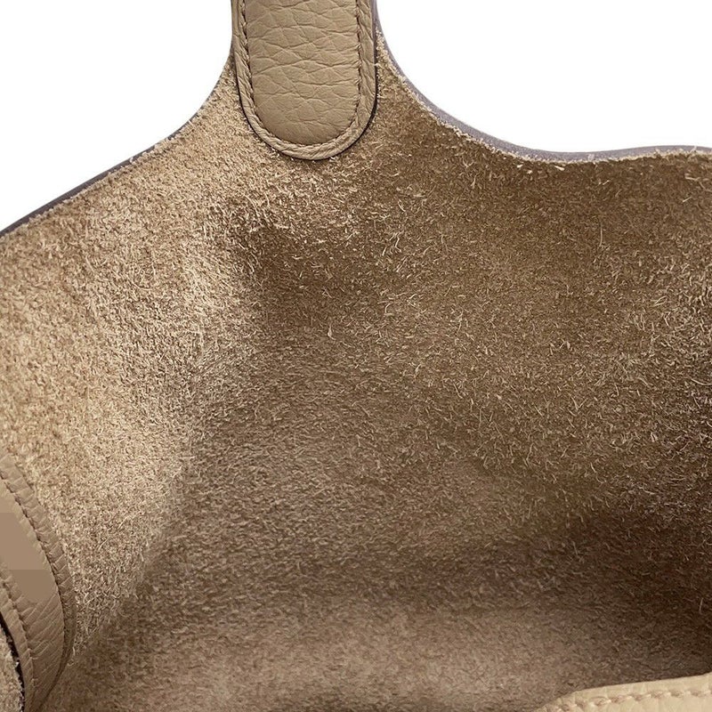 エルメス ハンドバッグ ピコタンロックMM ベージュマルファ/ゴールド金具 トリヨンクレマンス W刻印