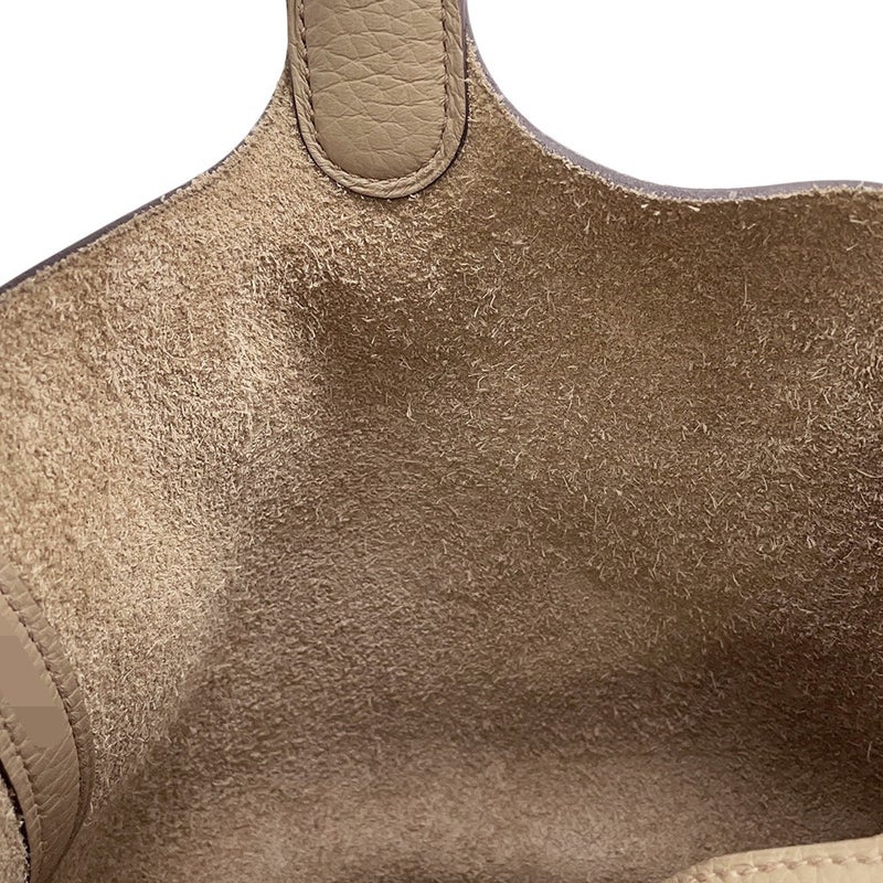 エルメス ハンドバッグ ピコタンロックMM ベージュマルファ/ゴールド金具 トリヨンクレマンス W刻印