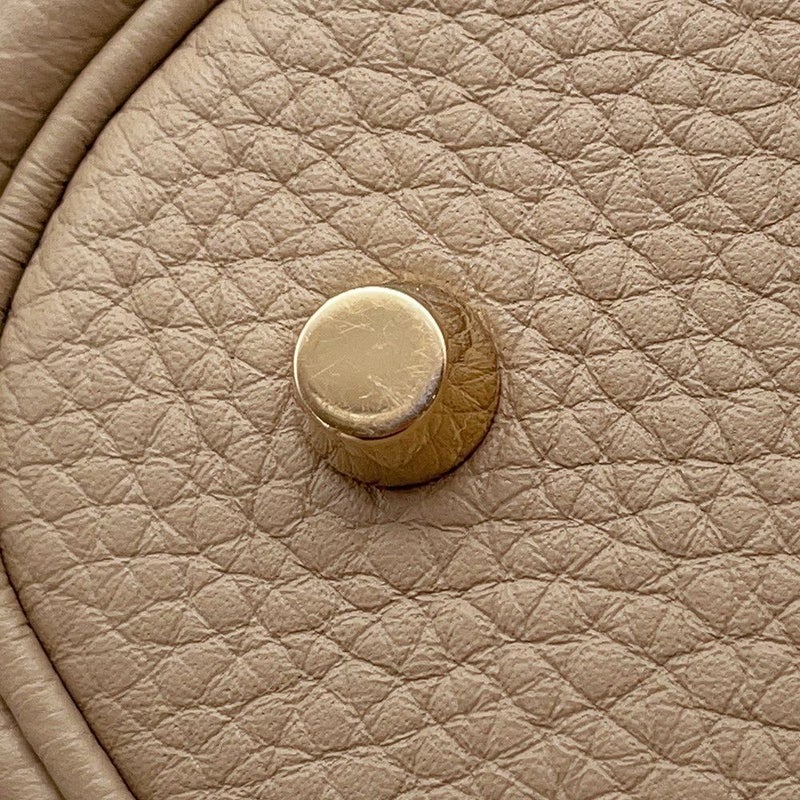 エルメス ハンドバッグ ピコタンロックMM ベージュマルファ/ゴールド金具 トリヨンクレマンス W刻印
