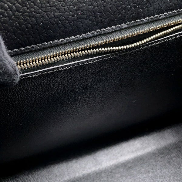 エルメス ハンドバッグ ケリー32 外縫いブラック/ゴールド金具 アルデンヌ 〇Z刻印 ２wayショルダー 黒