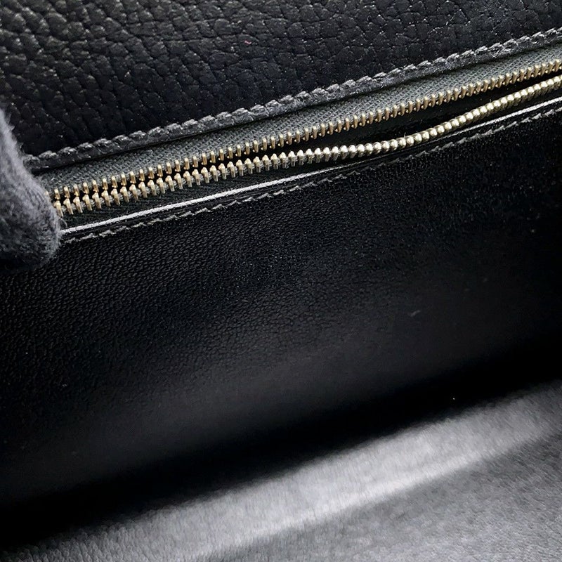 エルメス ハンドバッグ ケリー32 外縫いブラック/ゴールド金具 アルデンヌ 〇Z刻印 ２wayショルダー 黒