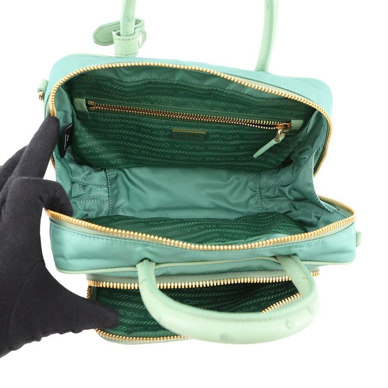 プラダ ハンドバッグ Re-Nylon トップハンドルバッグ オーストリッチ ナイロン 1BB106 PRADA 2way